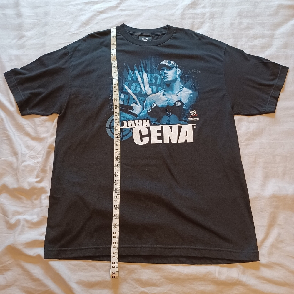 2002 Y2K WWE John Cena "Hustle Loyalty Respect" Black T-Shirt Adult XL Wrestling - Picture 12 of 12